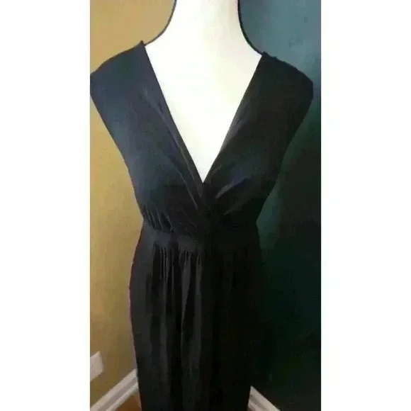 Liz Lange Maternity Women's Sleeveless Maxi Two Tone Ombre V-Neck Dress, Size L - Picture 4 of 15